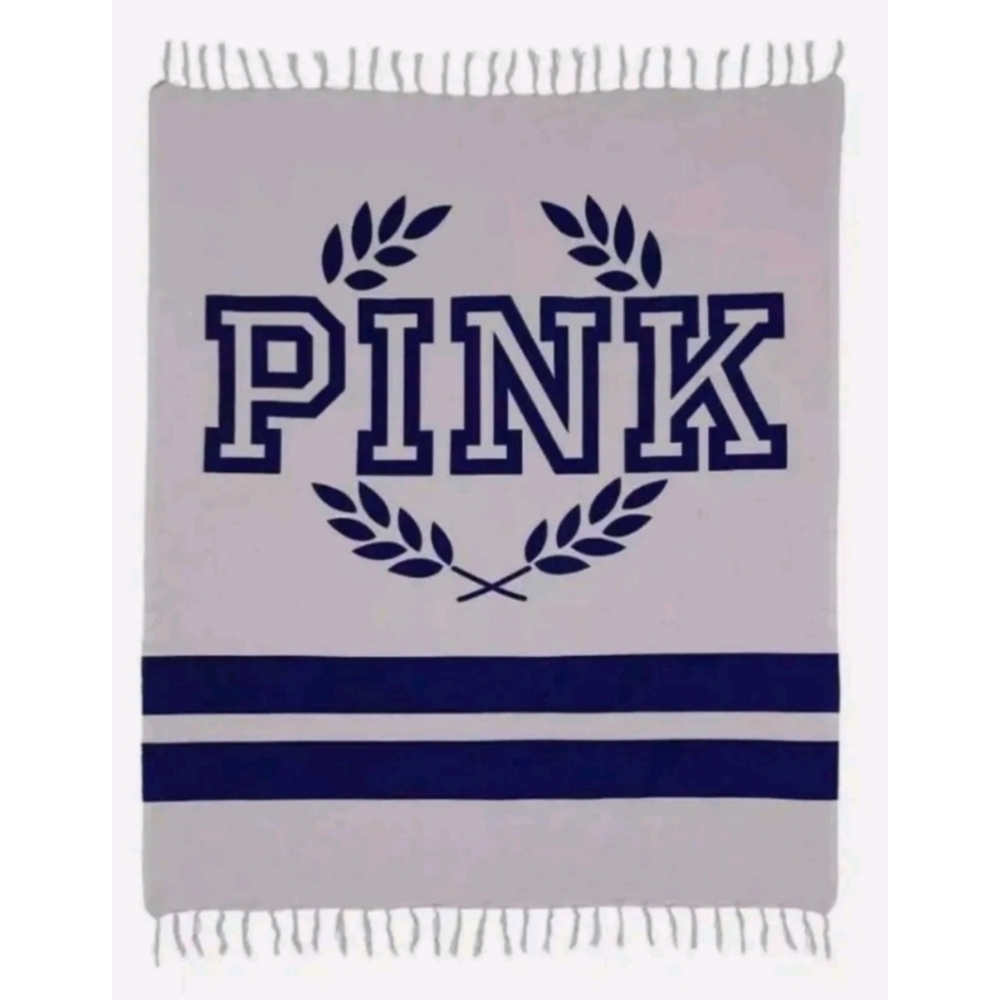 Victoria's Secret Pink Fringe Boyfriend Blanket